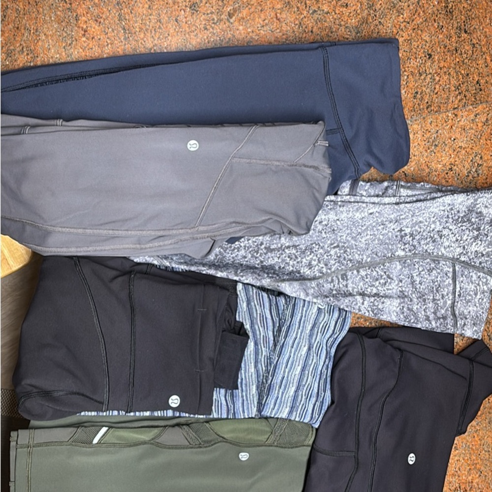 lululemon athletica Leggings - Black, Gray, Blue, Green